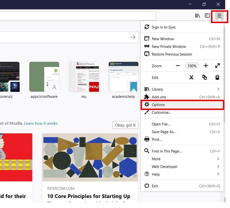 how to turn off firefox